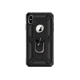 Microcase iPhone XS Max Anka Serisi Yüzük Standlı Armor Kılıf - Siyah