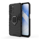 Microcase Oppo A55 Batman Yüzüklü Armor Kılıf - Siyah