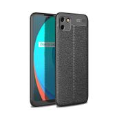 Microcase Oppo Realme C11 Leather Tpu Silikon Kılıf - Siyah