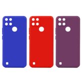 Microcase Realme C21Y Premium Matte Silikon Kılıf (Mavi)