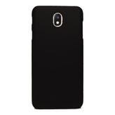 Microcase Samsung Galaxy C8 Premium Silikon Tempered Cam + Siyah Kılıf