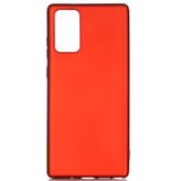 Microcase Samsung Galaxy Note 20 Premium Matte Silikon Kılıf - Kırmızı