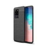 Microcase Samsung Galaxy S20 Ultra Leather Tpu Silikon Kılıf - Siyah