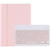 Microcase Samsung Galaxy Tab A9 Plus LTE SM-X218 11'' Tablet ile uyumlu Bluetooth Klavyeli Standlı Kılıf - BKK4 Pembe