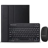 Microcase Samsung Galaxy Tab S10 Plus SM-X820 12.4 Inch Tablet Için Tablet Bluetooth Klavye ve Mouse + Kılıf Bkk6