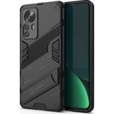 Microcase Xiaomi Mi 12 Pro Matrix Serisi Armor Stand Siyah Kılıf