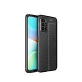 Microcase Xiaomi Redmi 10 Leather Tpu Silikon Kılıf - Siyah