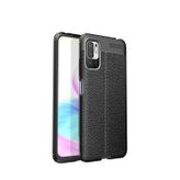 Microcase Xiaomi Redmi Note 10T 5G Leather Tpu Silikon Kılıf - Siyah