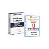 Mıcrosoft Office 2019 Pro Plus Lisans Süresiz + Windows 11 Home Single Language Lisans Süresiz - Sms Teslim.