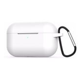 Microsonic Apple AirPods Pro Askılı Mat Silikon Kılıf Beyaz