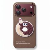 Microsonic Apple iPhone 18 Pro Kılıf Stitched Puppy Plush Doughnut