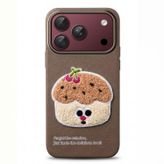 Microsonic Apple iPhone 18 Pro Max Kılıf Stitched Puppy Plush Cherry Cake