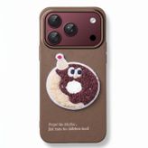 Microsonic Apple iPhone 18 Pro Max Kılıf Stitched Puppy Plush Doughnut