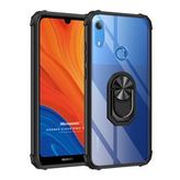Microsonic Huawei Honor 8A Kılıf Grande Clear Ring Holder Siyah