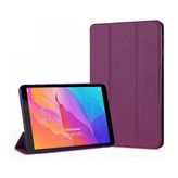 Microsonic Huawei MatePad T8 8'' Kılıf Slim Translucent Back Smart Cover Mor