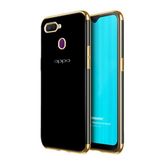 Microsonic Oppo A12 Kılıf Skyfall Transparent Clear Gold