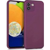 Microsonic Samsung Galaxy A03 Matte Silicone Mor Kılıf