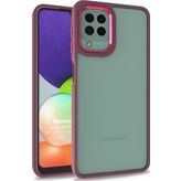 Microsonic Samsung Galaxy A12 Bright Planet Kırmızı Kılıf
