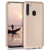 Microsonic Samsung Galaxy A21 Matte Silicone Gold Kılıf