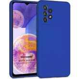 Microsonic Samsung Galaxy A23 Matte Silicone Mavi Kılıf