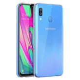 Microsonic Samsung Galaxy A40 Transparent Soft Beyaz Kılıf