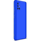 Microsonic Samsung Galaxy A51 Double Dip 360 Protective Mavi Kılıf