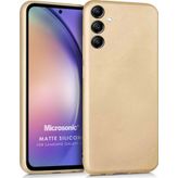 Microsonic Samsung Galaxy A54 Matte Silicone Gold Kılıf