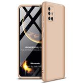 Microsonic Samsung Galaxy A71 Double Dip 360 Protective Gold Kılıf
