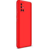 Microsonic Samsung Galaxy A71 Kırmızı Double Dip 360 Protective Kılıf