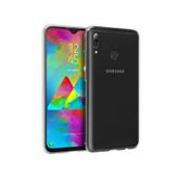 Microsonic Samsung Galaxy M20 Transparent Soft Beyaz Kılıf