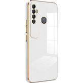 Microsonic Tecno Spark 7 Pro Olive Plated Beyaz Kılıf