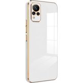 Microsonic Vivo V21 Olive Plated Beyaz Kılıf