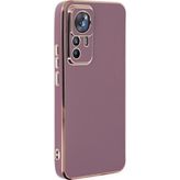 Microsonic Xiaomi Mi 12T Pro Olive Plated Lila Kılıf