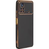 Microsonic Xiaomi Poco X4 Pro 5G Olive Plated Siyah Cep Telefonu Kılıfı