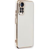 Microsonic Xiaomi Redmi Note 11 Olive Plated Beyaz Kılıf