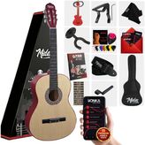 Midex CG-36NT-PAK Kaliteli 36 İnç 3/4 Juniur Çocuk Gitarı 8-12 Yaş Arası + Çanta Capo Askı Nota Sticker Pena Metod - Naturel