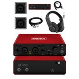 Midex GLX-800RD-H Üst Segment USB Stüdyo Ses Kartı + Kulaklık + Kablo