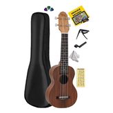 Midex Spa-241 Koa Ağacı Kaliteli Soprano Ukulele Seti
