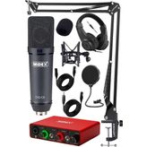 Midex Stüdyo Ekipmanları Exclusive Paket-2 CX2 Mikrofon GLX-700RD Ses Kartı Stüdyo Kayıt Seti