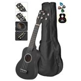 Midex UKX-901 BK Siyah Metod Kılıf Pena Soprano Ukulele