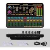 Midex VS11 Üst Seviye Stüdyo Kayıt Canlı Yayın Bluetooth ve Şarjlı Ses Kartı Efektli Radyo Mikseri