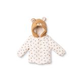 Midimod Erkek Bebek Mont Kaplan Baskılı Fermuarlı Kapüşonlu Long Sleeve