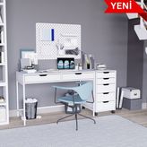 Midoser Duru Çalışma Masası Seti - Beyaz - 77.4