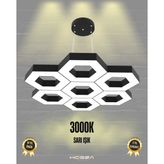Miele (Siyah Kasa, Sarı Işık) Ledli Modern Sarkıt LED Avize - 1