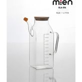 Mien 1 Lt Bambu Kare Cam Yağdanlık - Şeffaf
