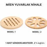 Mien Bambu Yuvarlak Nihale - Ahşap