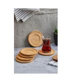 MİEN Mien 6'lı Bambu Çay Tabağı