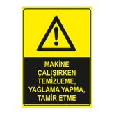 Mıgnatıs Sarı Uyarı İkaz Levhası 50X70Cm