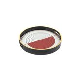 Mikasa Moor Kırmızı 30 cm Çizgili Tepsi