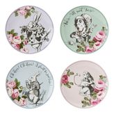 Mikasa x V&a Alice In Wonderland Porselen Fine China 21CM Pasta Tabak Seti 4lü - 4 Adet